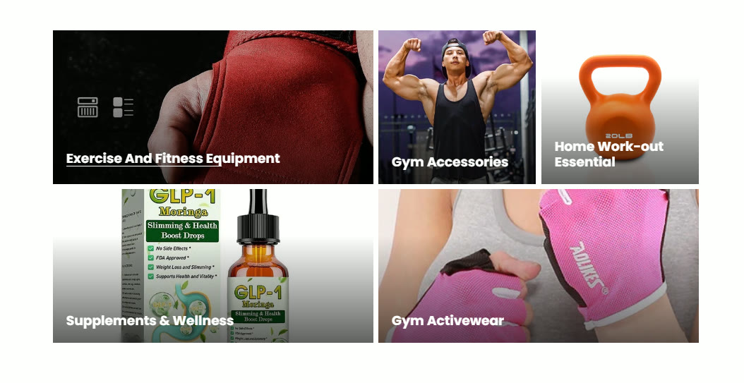ETHICAFIT equipment, accessories and activewear collection layout designed by Idowu Micheal Destiny (Micheal Automate)